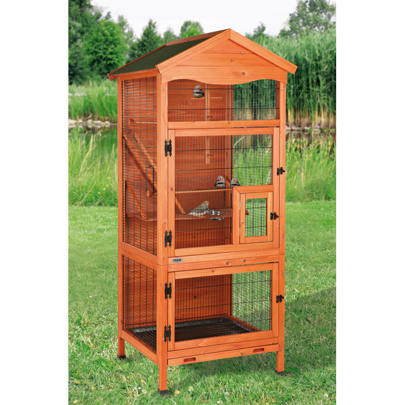 Tucker Murphy™ Pet Lucille Aviary Free Standing Bird Cage with Food
